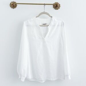 Boden Alice White Linen Shirt